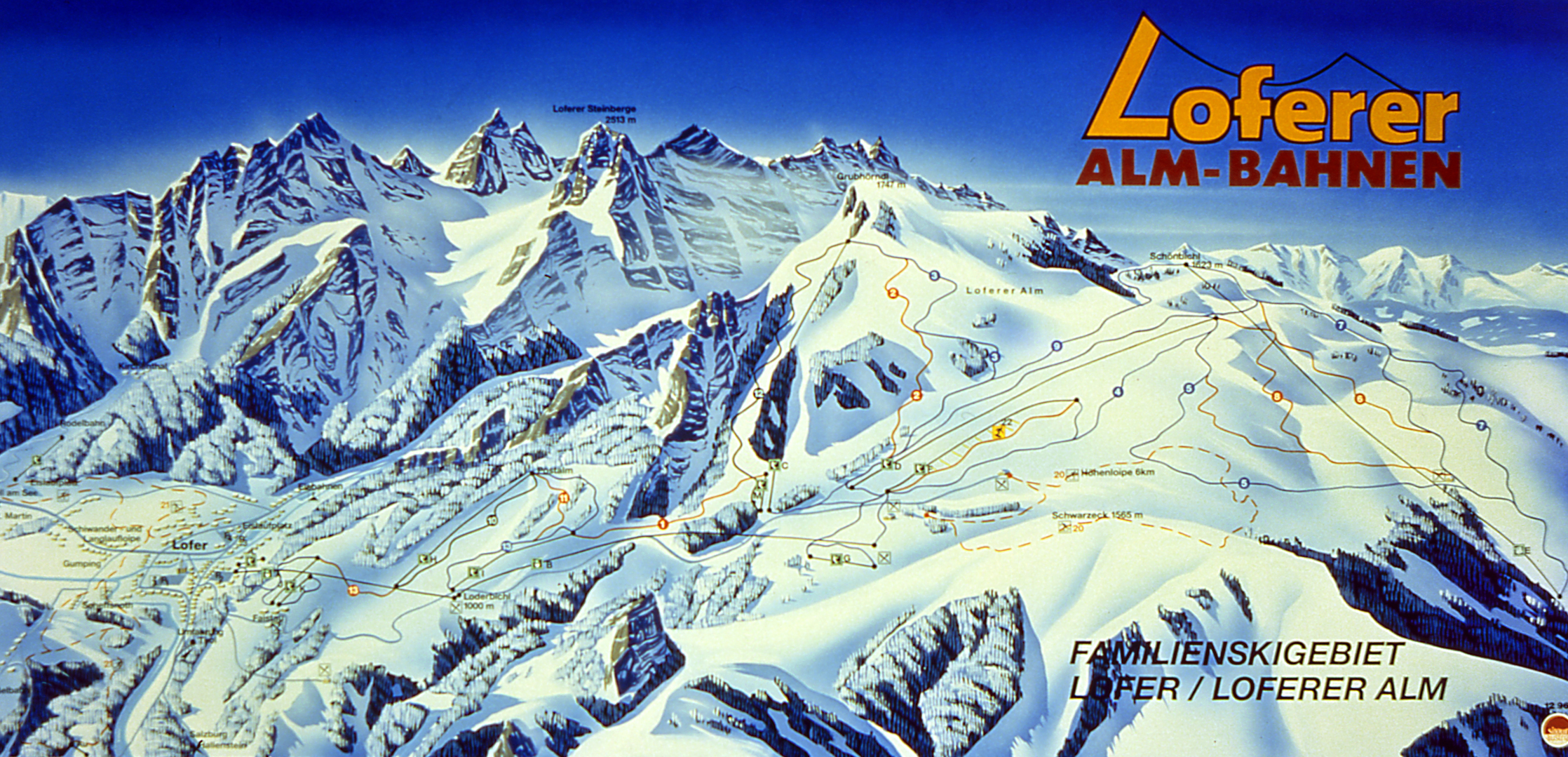 ski mapa - LOFER