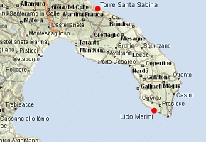 map puglia salento