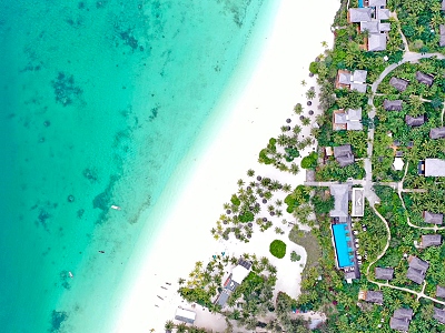 luxusn rezort s bungalovmi a vilami
