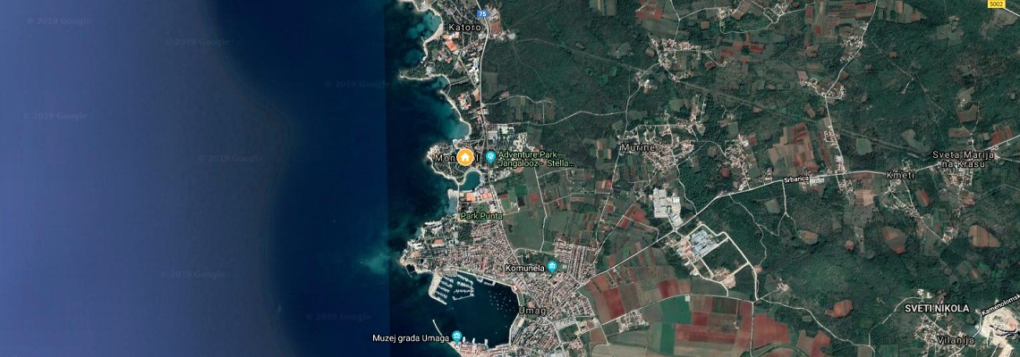mapa Apartmny Sol Amfora, Umag