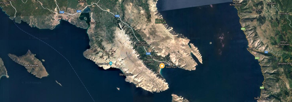 mapa Villa Adria, Baka
