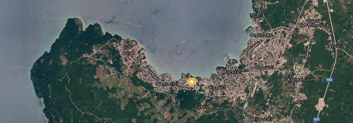 mapa Rezort Blue Waves, Malinska
