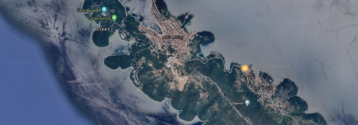mapa Vitality Hotel Punta, Veli Loinj