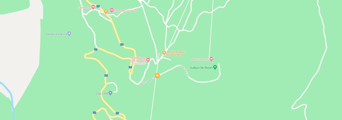 mapa Apartmny Penta Invest, Gudauri
