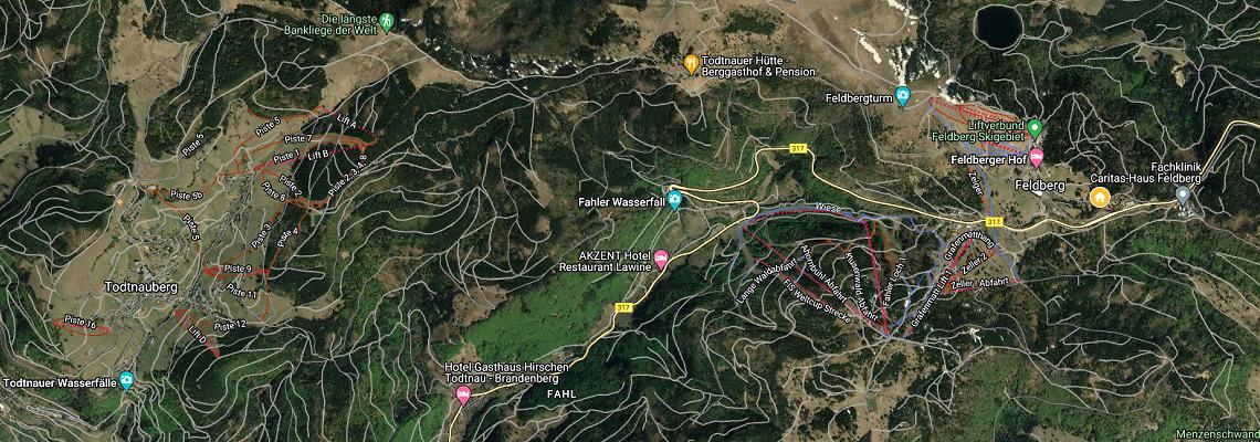 mapa Apartmn Feldberg Hhe, Feldberg