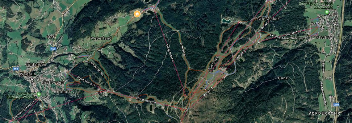 mapa Naturhotel Edelweiss, Wagrain