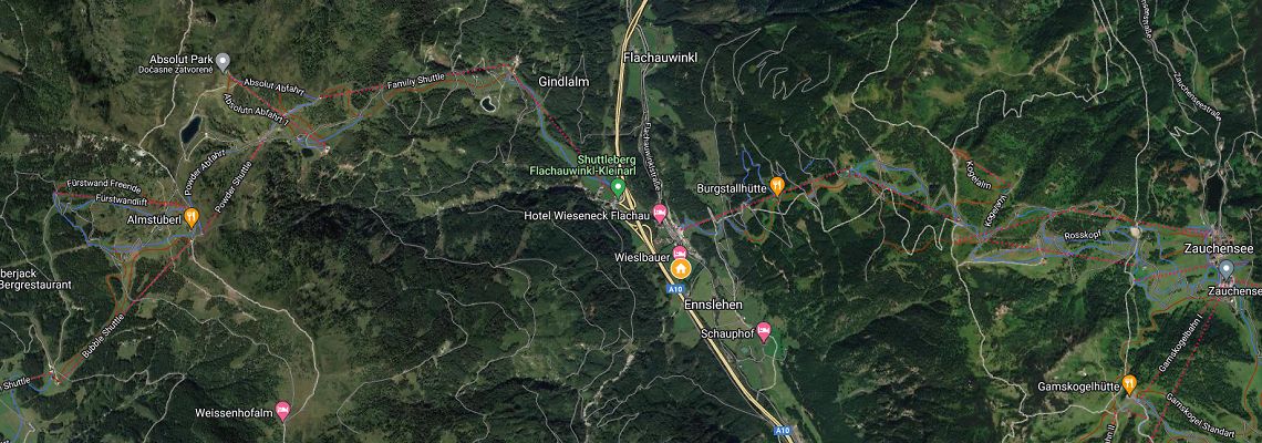 mapa Apartmny Wieslbauer, Wagrain