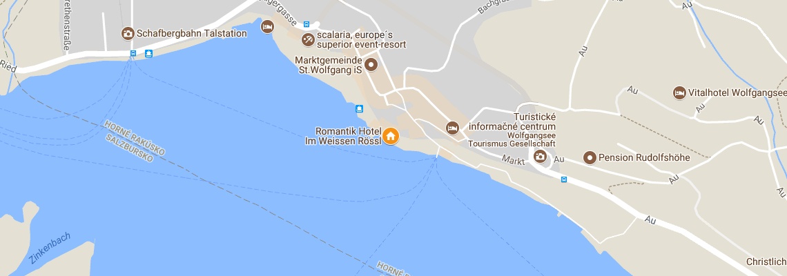 mapa Hotel Im Weissen Rssl, St. Wolfgang im Salzkammergut
