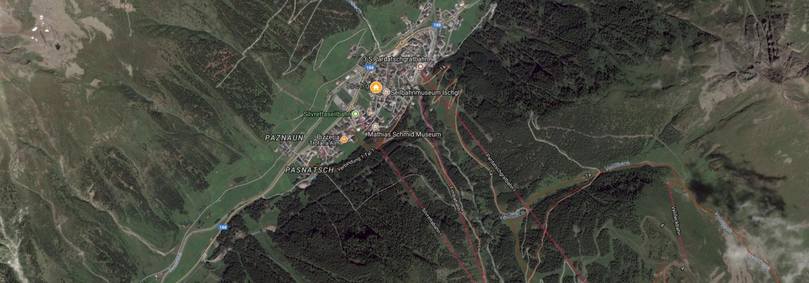 mapa Hotel Daniel, Ischgl