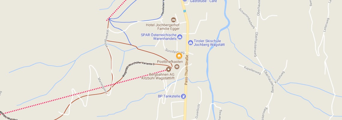 mapa Apartmny TirolApart am Lift, Jochberg