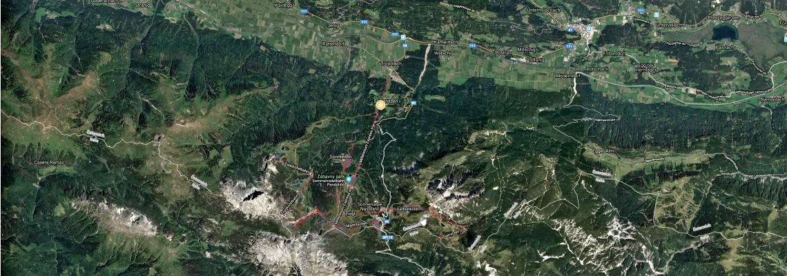 mapa Aparthotel Ederhof, Nassfeld