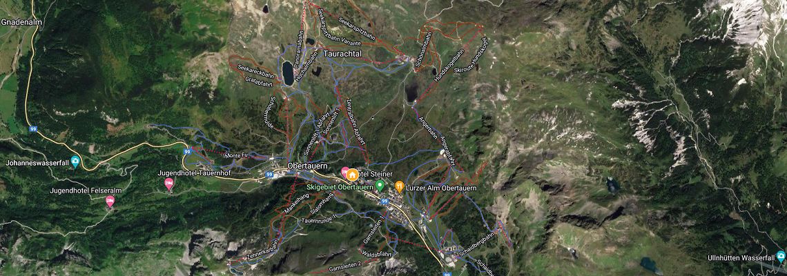 mapa Hotel Mosermandl, Obertauern