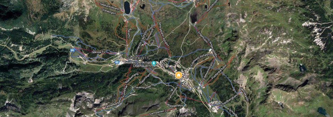 mapa Aparthotel Samson, Obertauern