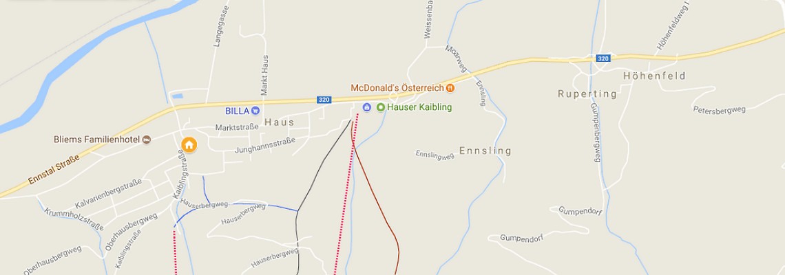 mapa Dorfhotel Kirchenwirt, Haus im Ennstal