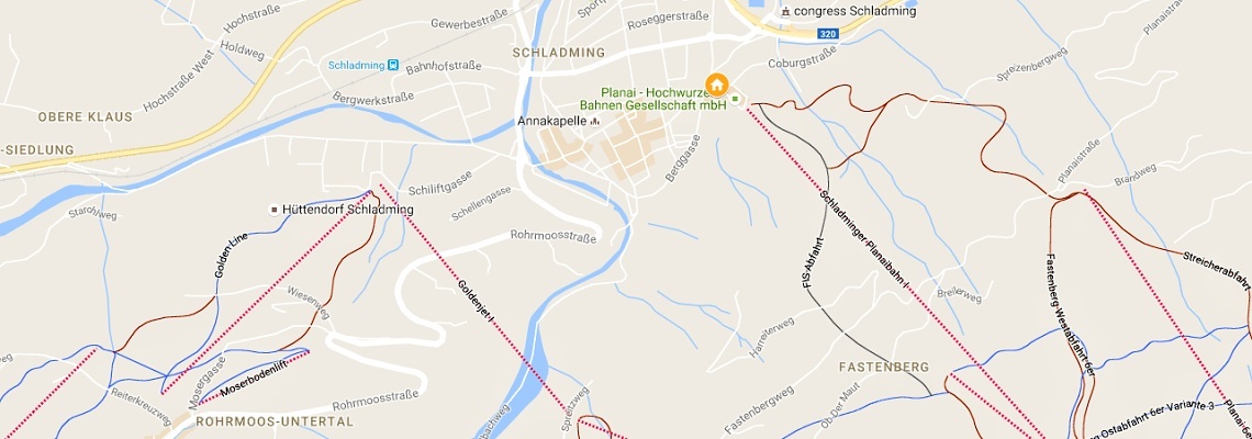 mapa Hotel Planai, Schladming