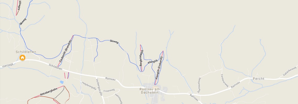 mapa Chalupa Sublehnerhof, Ramsau am Dachstein