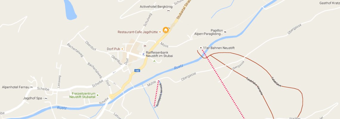 mapa Hotel Augarten, Neustift