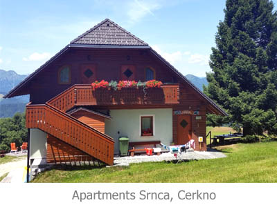 ubytovanie Apartmny Srnca, Cerkno