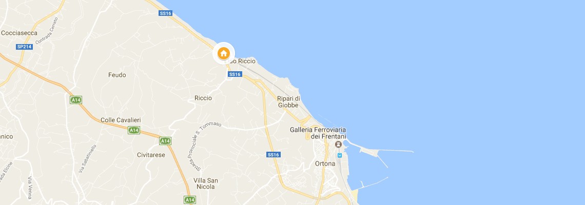 mapa Hotel Mara, Ortona