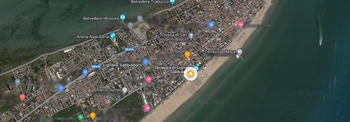 mapa Apartmny Anka, Lignano