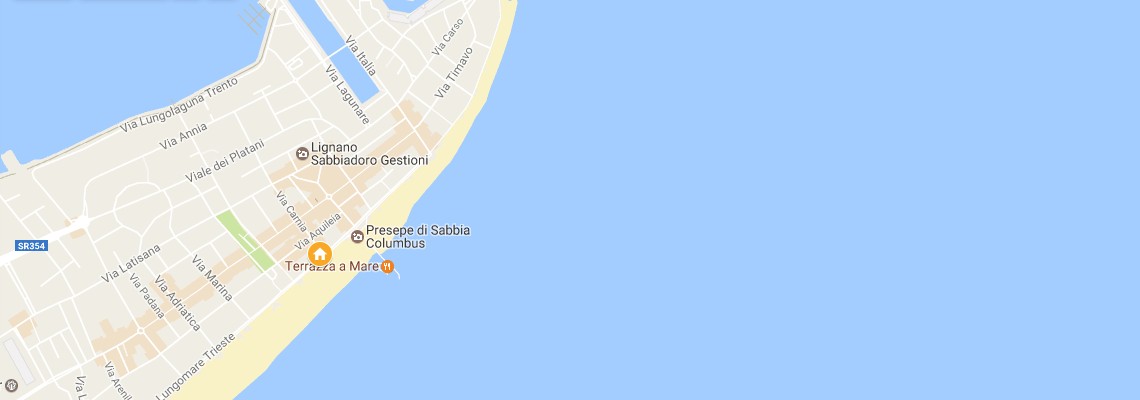 mapa Hotel Bellavista, Lignano