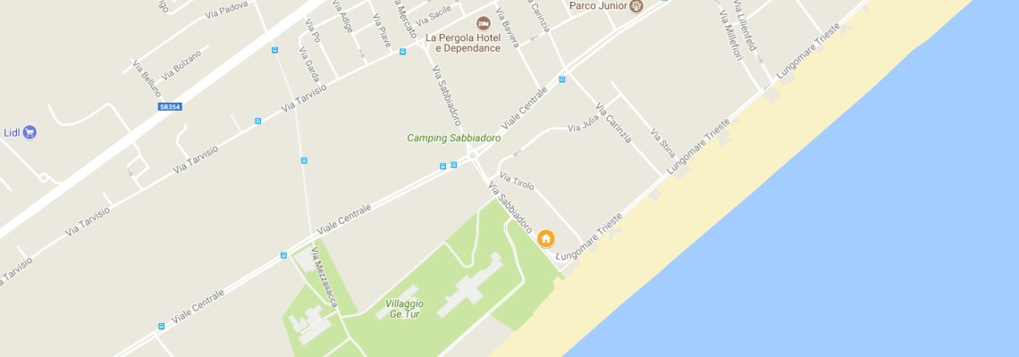 mapa Apartmny Bianco Nero, Lignano