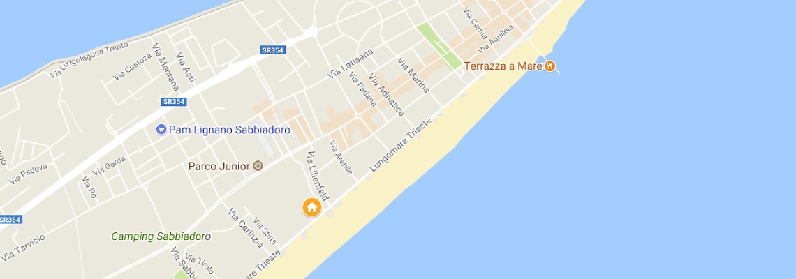 mapa Hotel International, Lignano