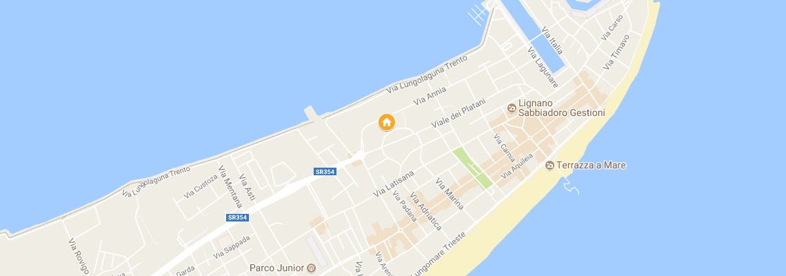mapa Villa Lucia, Lignano