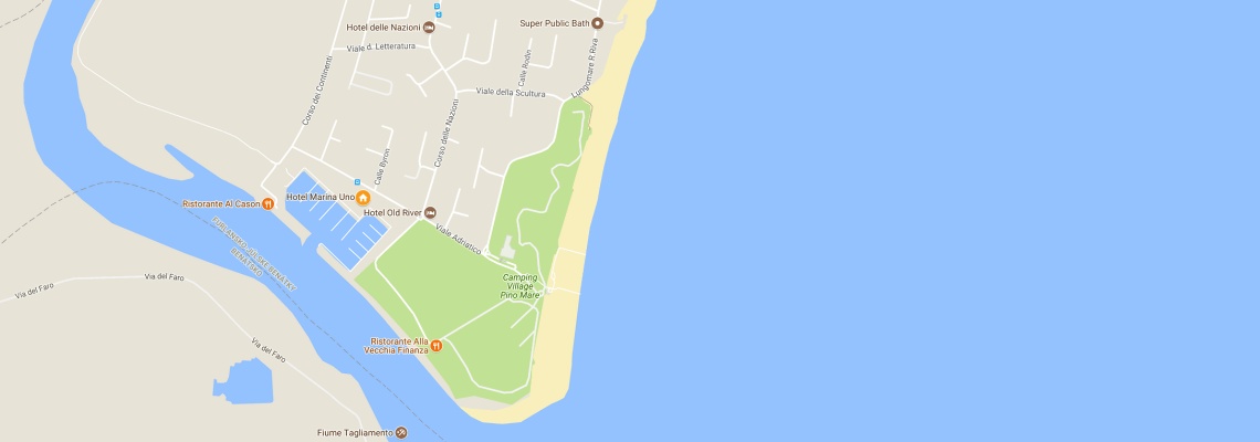 mapa Hotel Marina Uno, Lignano