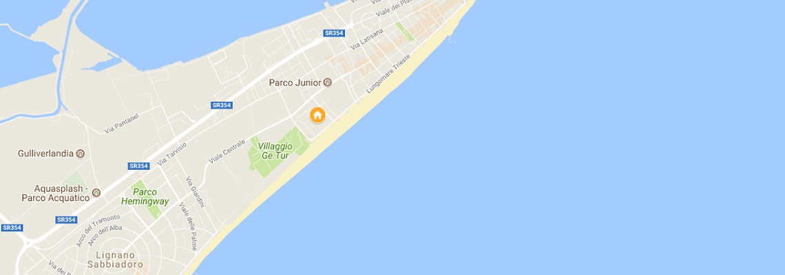 mapa Hotel Niagara, Lignano