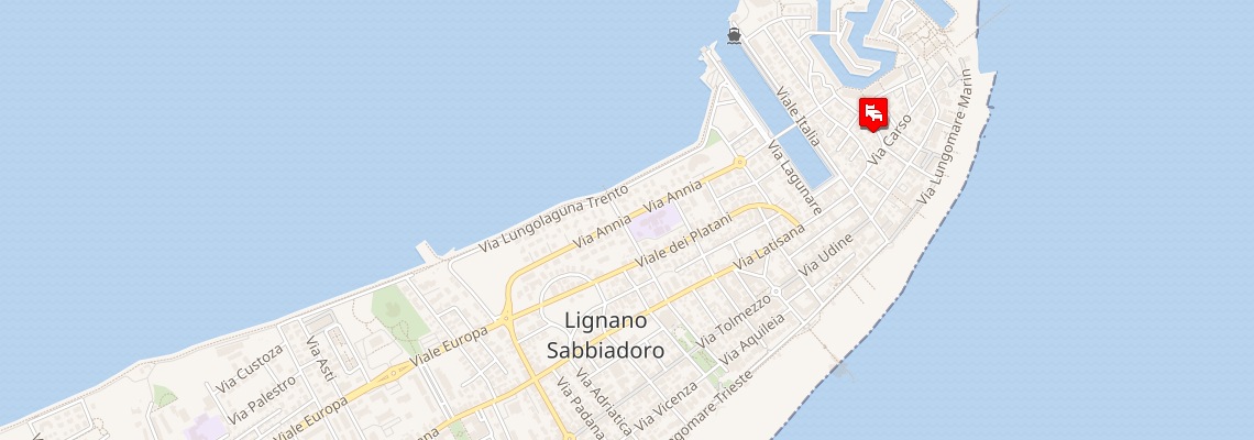 mapa Rezidencia Olimpo, Lignano