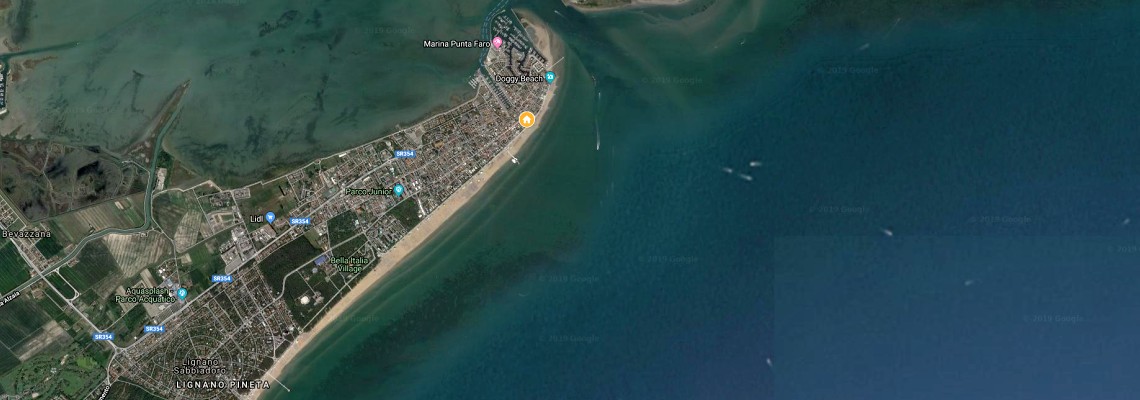 mapa Apartmny Verde, Lignano