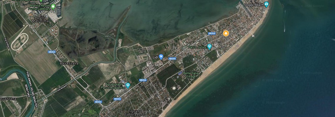 mapa Villa Maddalena, Lignano