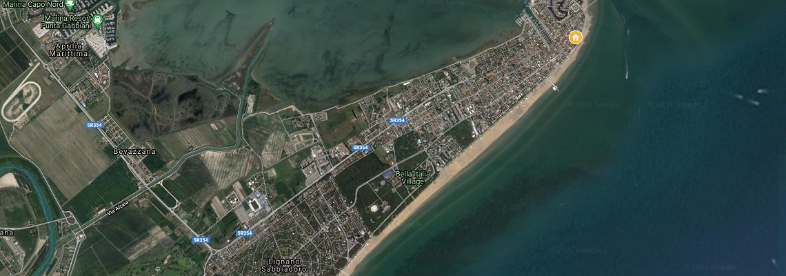 mapa Hotel Vittoria, Lignano