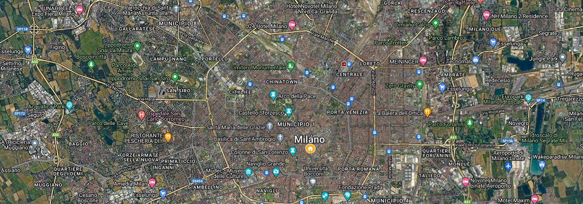 mapa Hotel Dei Cavalieri, Milano