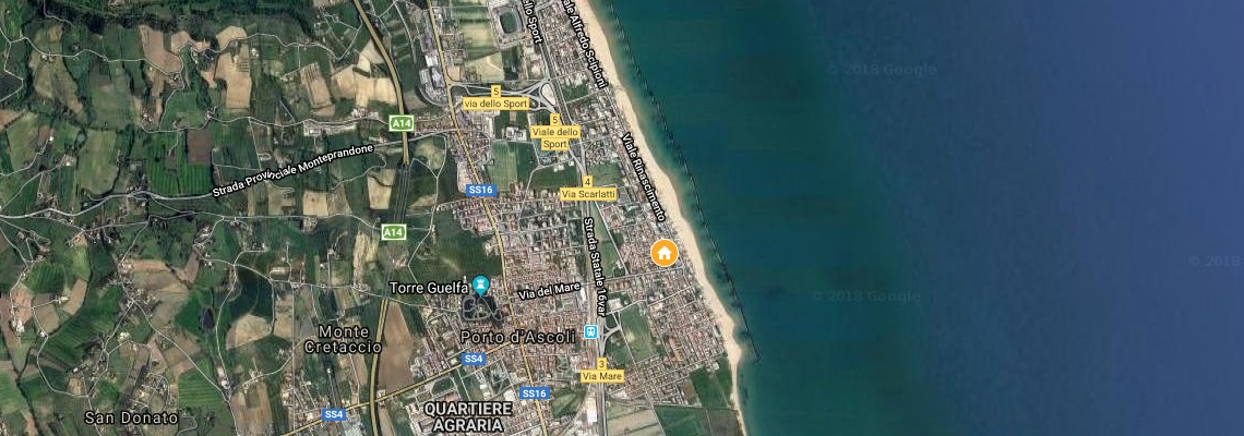 mapa Rezidencia 7 Bello, San Benedetto del Tronto