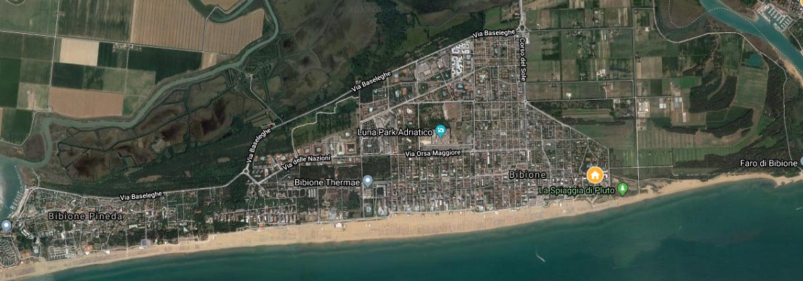 mapa Apartmny Atollo, Bibione
