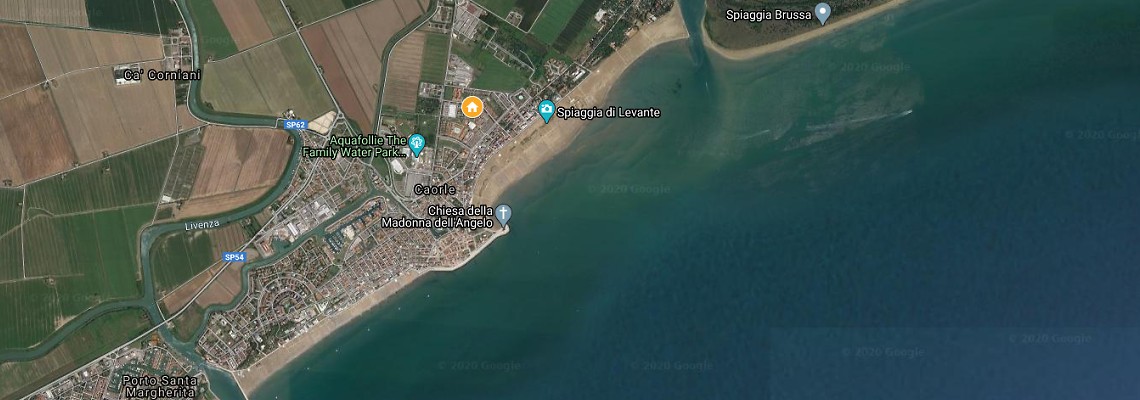 mapa Rezidencia Cristina, Caorle