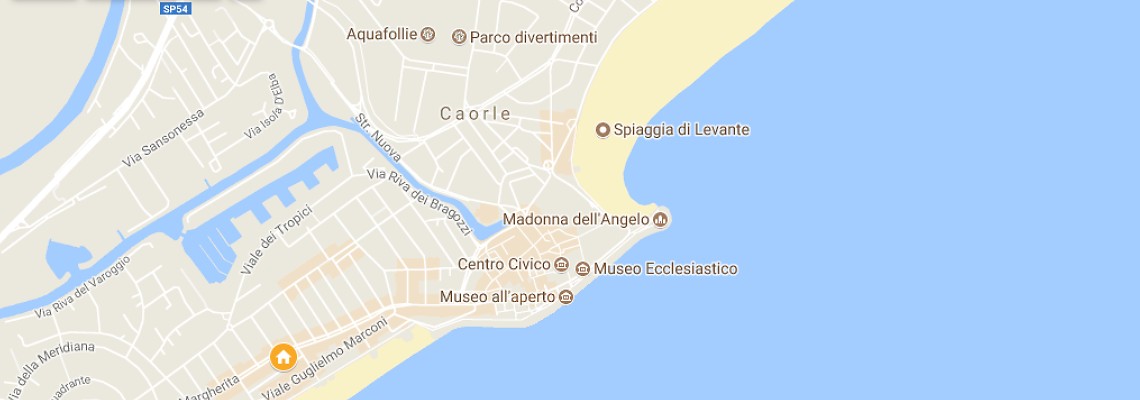 mapa Hotel International Beach, Caorle