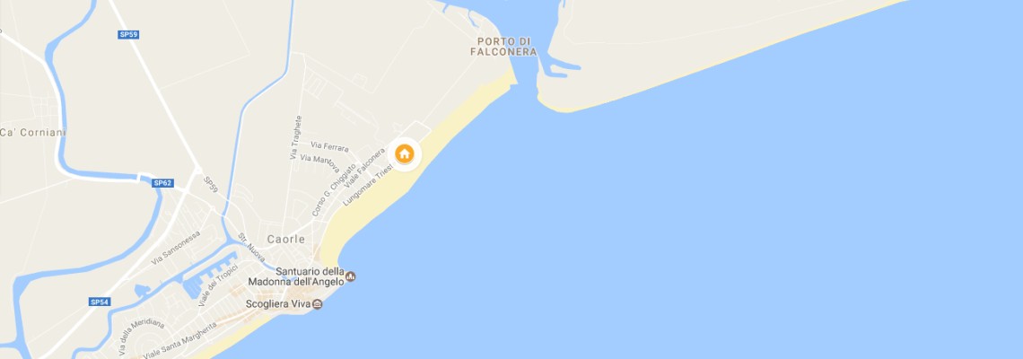mapa Hotel Panoramic, Caorle