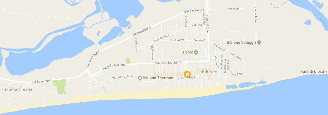 mapa Hotel Pillon, Bibione