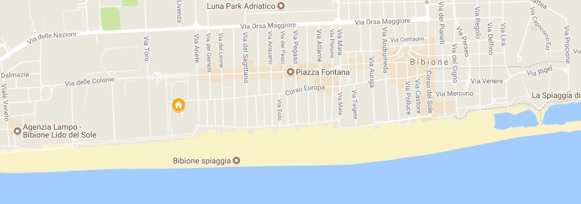 mapa Savoy Beach Hotel & Thermal Spa, Bibione